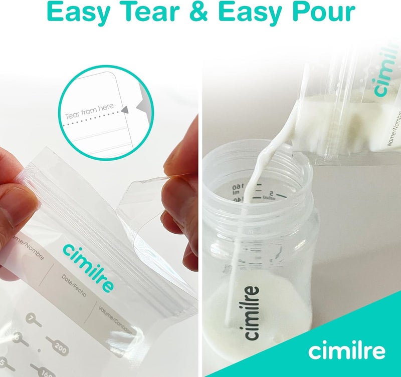 Cimilre Breast Milk Storage Bags - 120 Pack - Image 2
